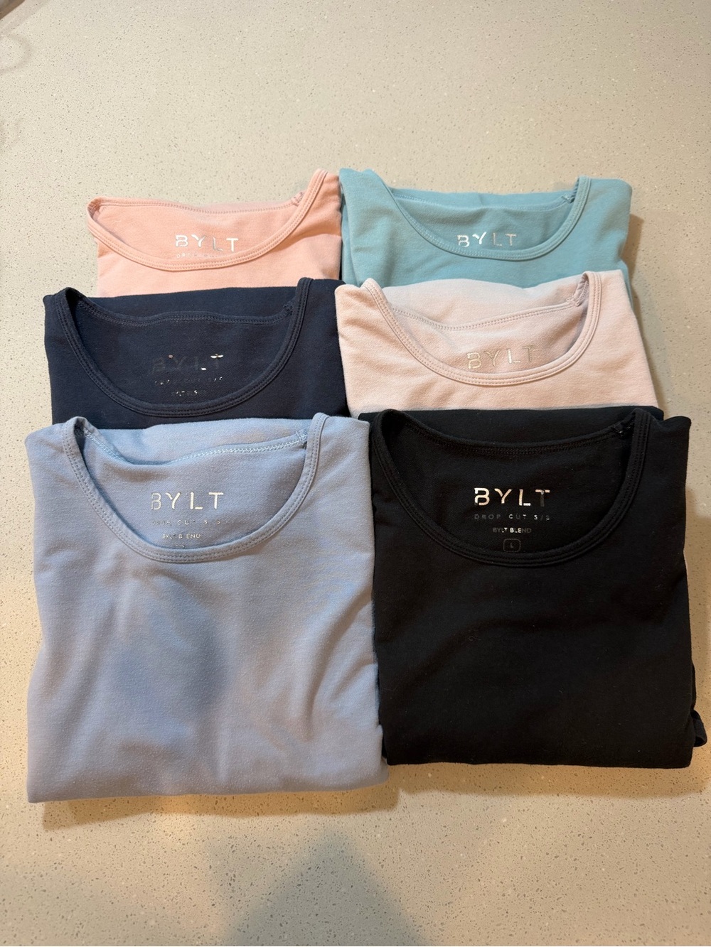 BYLT Crew Neck Tops - Multi Color Set